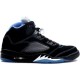 air jordan 5 retro noir l'université bleu blanc