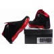 Air Jordan femme 18 noire rouge en daim