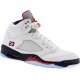 Air Jordan 5 blanches Rouge Midnight marine