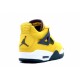 Air Jordan Retro 4 tour jaune bleu foncé