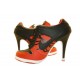 nike talon femme orange et noir