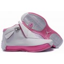 Air Jordan 18 pour fille blanc rose