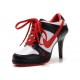 basket a talons nike noir blanc rouge