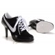 nike talon pour femme noir blanc