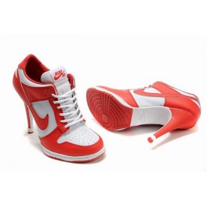 Talon nike féminin rouge blanc