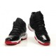 les jordan 11 femme noir rouge