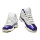 chaussure air jordan 11 pour femme blanc violet