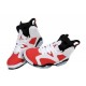 Jordan 6 pour femme blanc rose corail noir