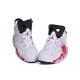 air jordan 6 femme blanc rouge