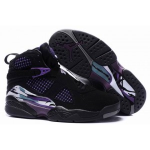 Air Jordan 8 retro femme noir violet