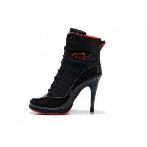 jordan talon pour femme noir rouge