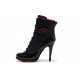 jordan talon pour femme noir rouge