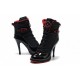 jordan talon pour femme noir rouge