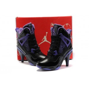 jordan a talon femme noir violet