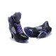 talon air jordan 5 noir violet