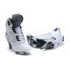 chaussure air jordan 5 en talon pour femme blanc noir