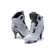 chaussure air jordan 5 en talon pour femme blanc noir