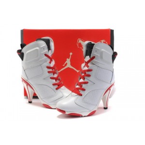 commander des jordan a talon 6 blanc rouge