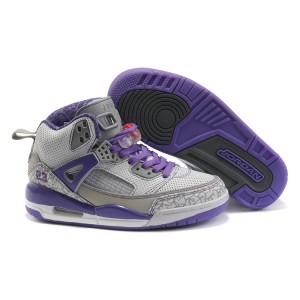 air jordan spizike femme grise violet