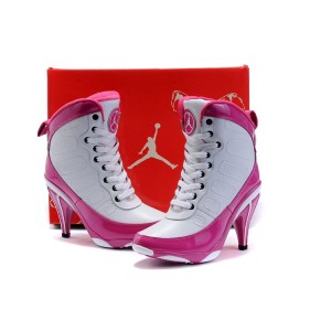 air jordan 9 a talon femme pas chere rose blanc