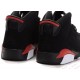 Jordan 6 en daim noir rouge enfant