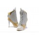 jordan 23 femme talon aiguille blanc or