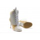 jordan 23 femme talon aiguille blanc or