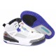 Air Jordan 3.5 blanc Aquatone violet Varsity Rouge