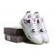 chaussure air jordan 4 blanc grise glow