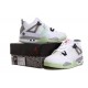 chaussure air jordan 4 blanc grise glow