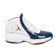 chaussure de basketball jordan 19 en ligne blanc rouge marine