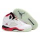 Nike Jordan 5 glow blanc rouge noir