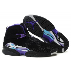 Chaussures air jordan viii noir violette