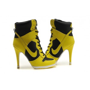 nike talon haut noir jaune