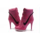 talon nike femme haut rose noir