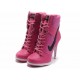 talon nike femme haut rose noir