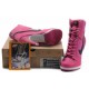 talon nike femme haut rose noir