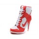 nike femme a talon orange blanc