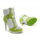 bottine nike talon vert blanc