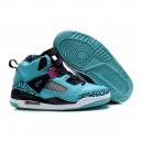 Chaussures Jordan spizike enfant vert noir rose