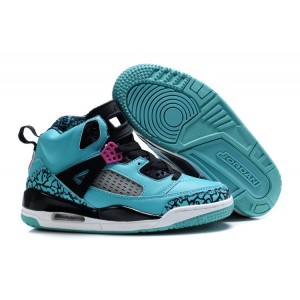 Chaussures Jordan spizike enfant vert noir rose