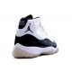 jordan chaussure 11 Retro Concord blanc noir profond