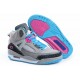 spizike femme gris neutre rose vif vert