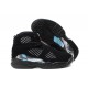 Air Jordan 8 enfant daim noir blanc bleu