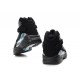 Air Jordan 8 enfant daim noir blanc bleu