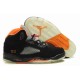 air jordan 5 pour fille noir orange