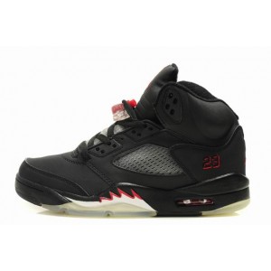 air jordan retro 5 femme noir rouge Raging Bull