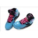 jordan femme retro 5 bleu noir rose