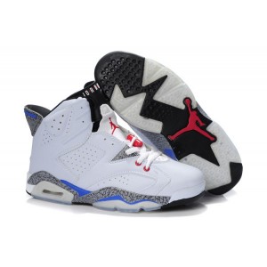 2012 Air Jordan 6 blanc bleu ciment gris