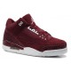 Air Jordan Retro 3 rouge blanc en daim